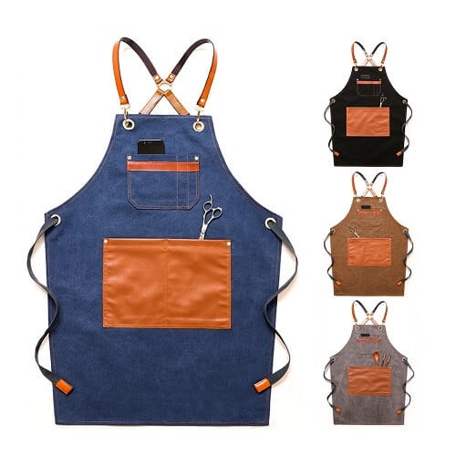 Custom-Logo-Print-Denim-Apron