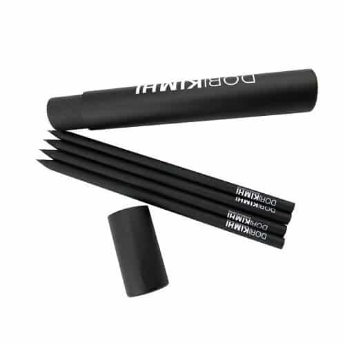 Custom-Logo-Print-HB-Pencil-With-Black-Pencil-Holder-Case