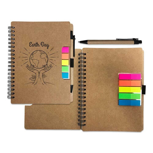 Customized-Eco-Friendly-Wire-Bound-Notebook-With-Pen-Holder
