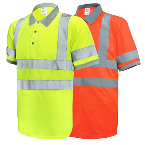 Customized-Reflective-Safety-Short-Sleeve-Polo-Shirt