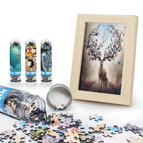 Cheap-Custom-Jigsaw-puzzle-with-frame-in-tube-packaging